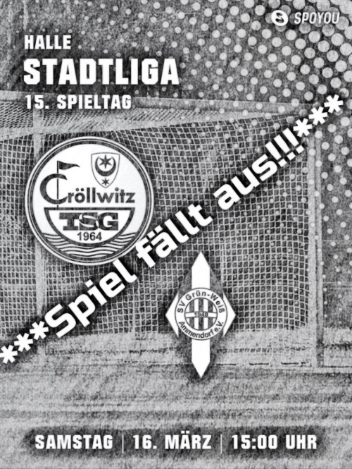 Punktspiel der Herren fällt aus!!