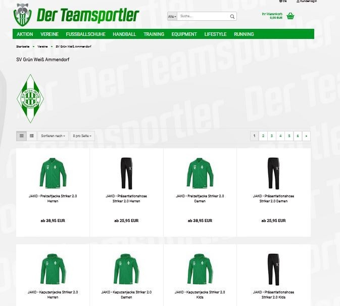 Neue Vereinskollektion - Der Teamsportler - Online Bestellung möglich !
