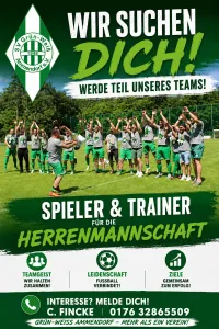 Werde neuer Headcoach oder Spieler für unsere 1. Herren ⚽️